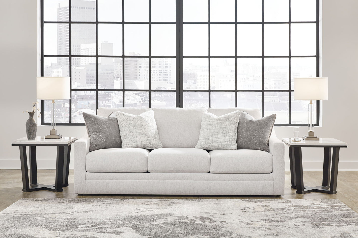 Maitelynn - Chalk - Sofa - Hornell Furniture Outlet