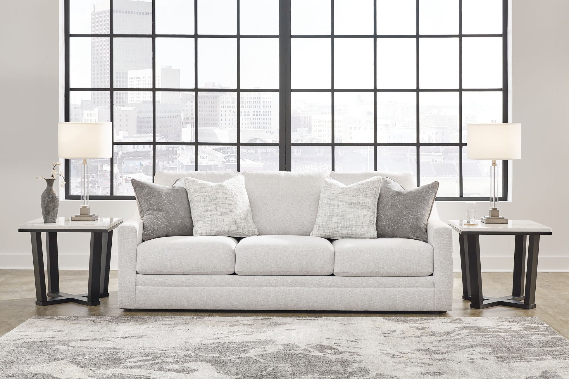 Maitelynn - Chalk - Sofa - Hornell Furniture Outlet