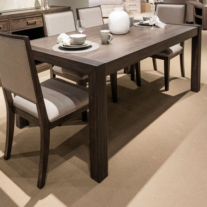 Modern Edge - Rectangular Leg Table - Brown - Hornell Furniture Outlet