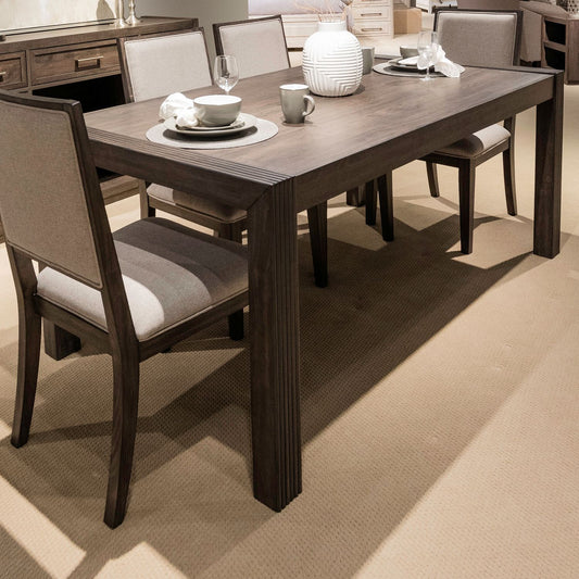 Modern Edge - Rectangular Leg Table - Brown - Hornell Furniture Outlet
