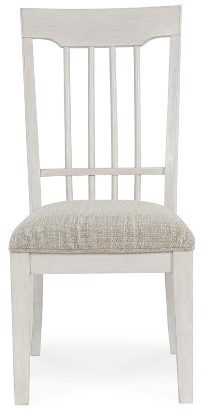 Shaybrock - Antique White / Brown - Dining Upholstered Side Chair (Set of 2) - Hornell Furniture Outlet
