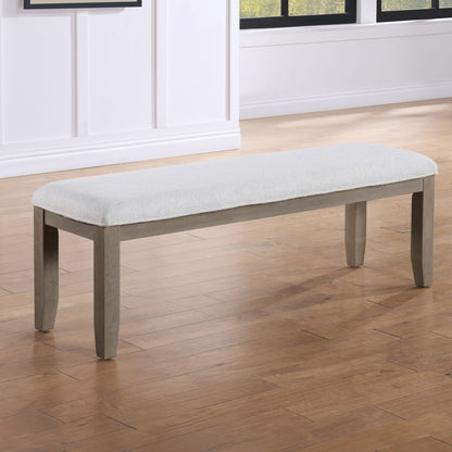Lily - Bench - Gray - Hornell Furniture Outlet