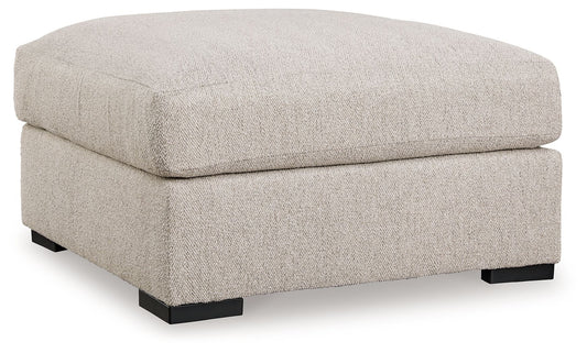 Ballyton - Sand - Oversized Accent Ottoman - Hornell Furniture Outlet