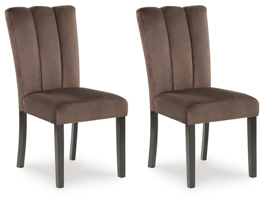 Jeshina - Mocha - Dining Upholstered Side Chair (Set of 2) - Hornell Furniture Outlet