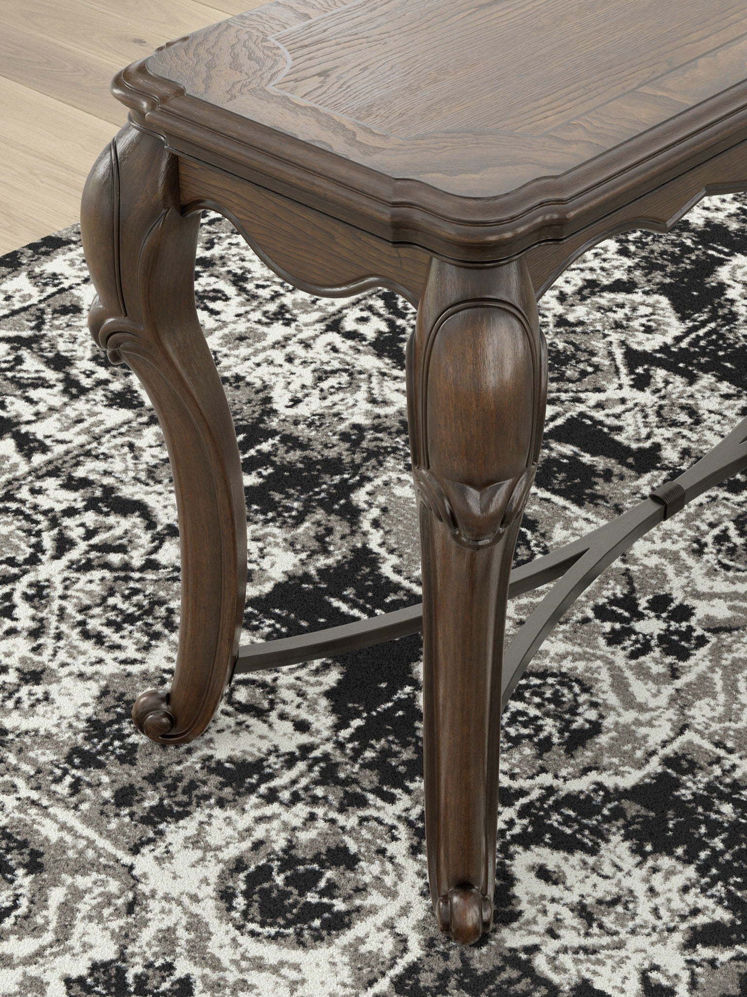Maylee - Table With Cabriole Legs - Hornell Furniture Outlet