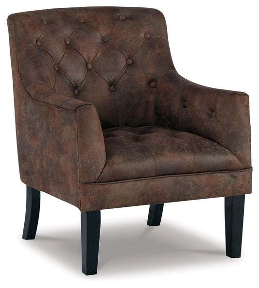 Drakelle - Mahogany - Accent Chair - Hornell Furniture Outlet