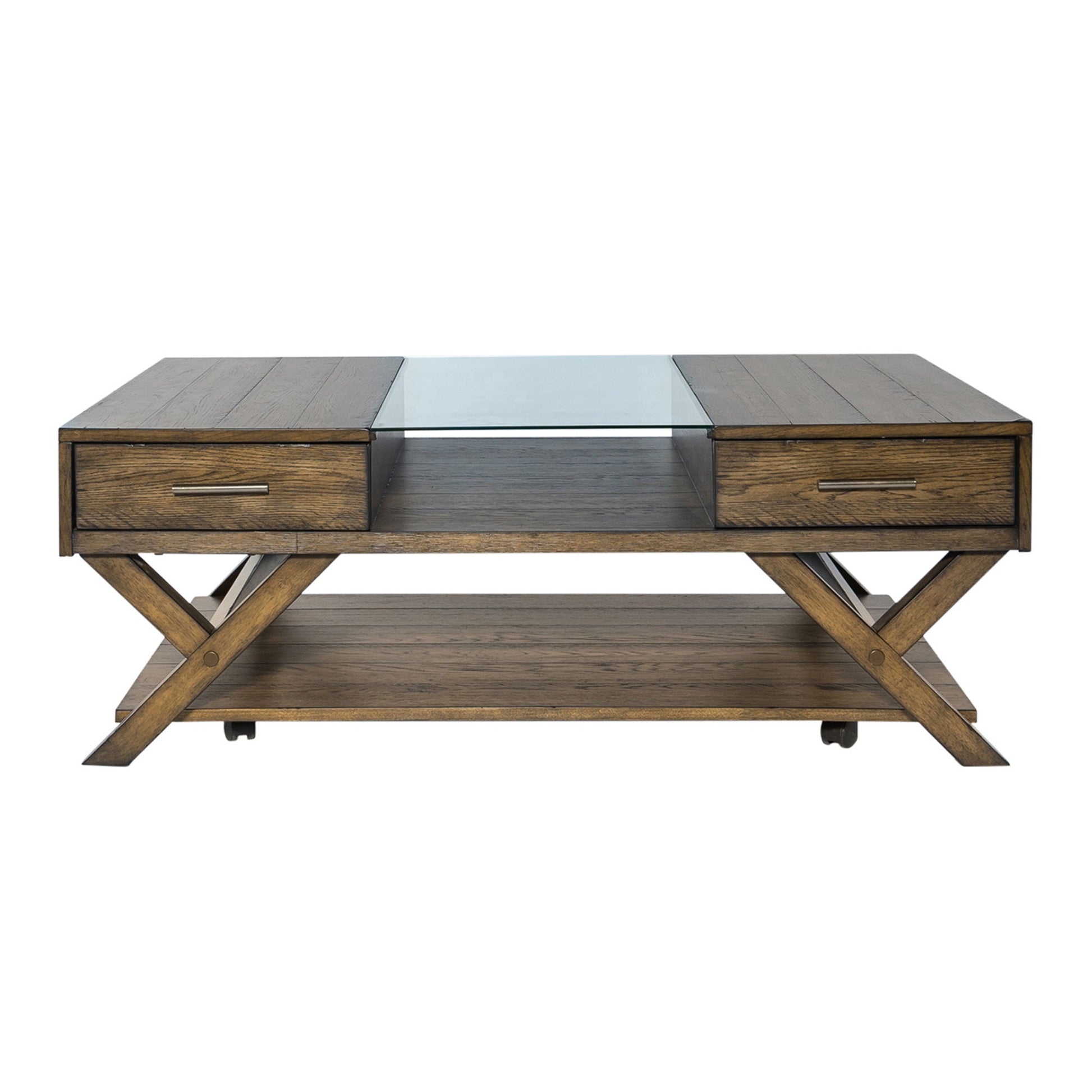 Lennox - Display Cocktail Table - Dark Brown - Hornell Furniture Outlet