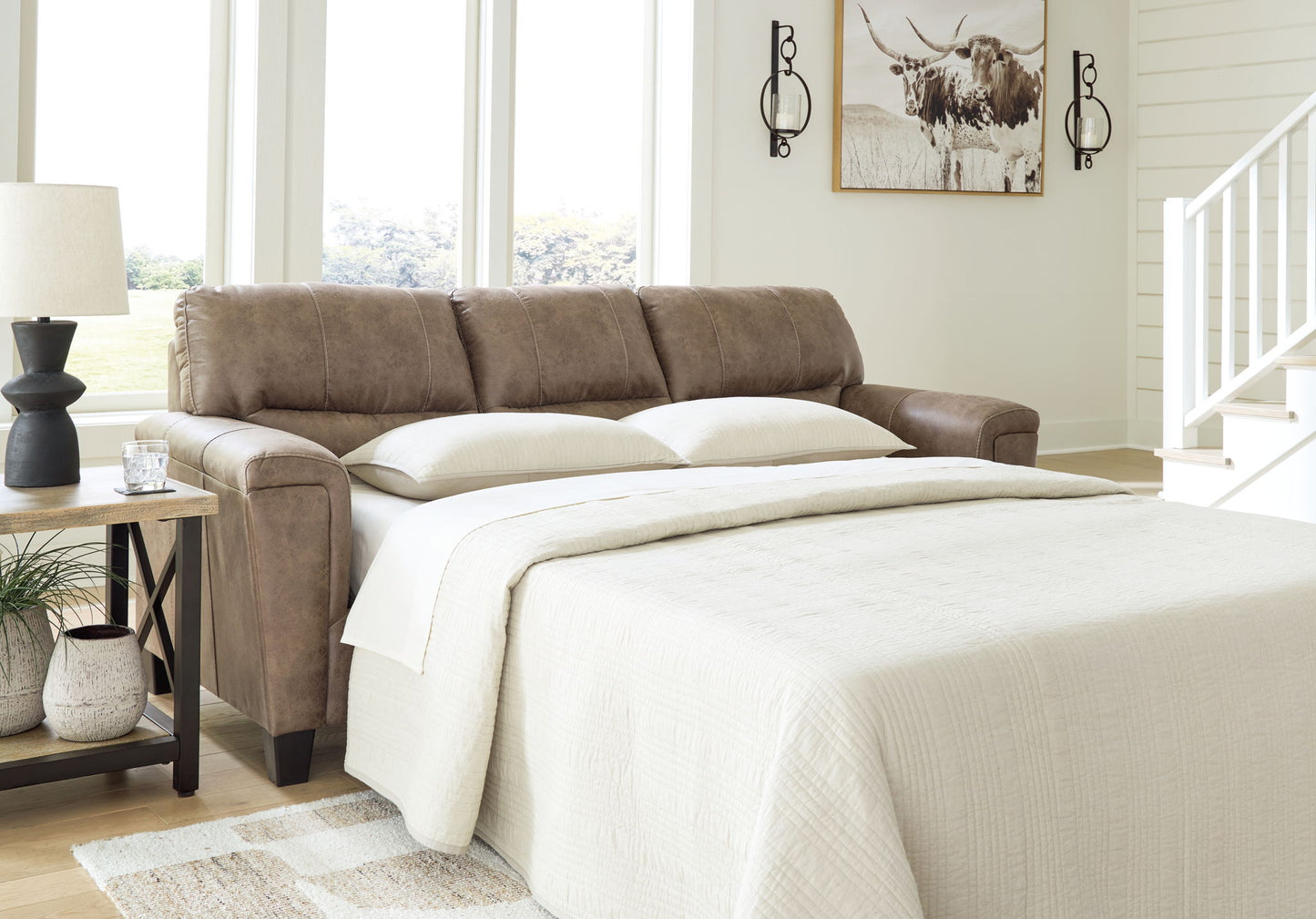 Navi - Fossil - Queen Sofa Sleeper - Hornell Furniture Outlet