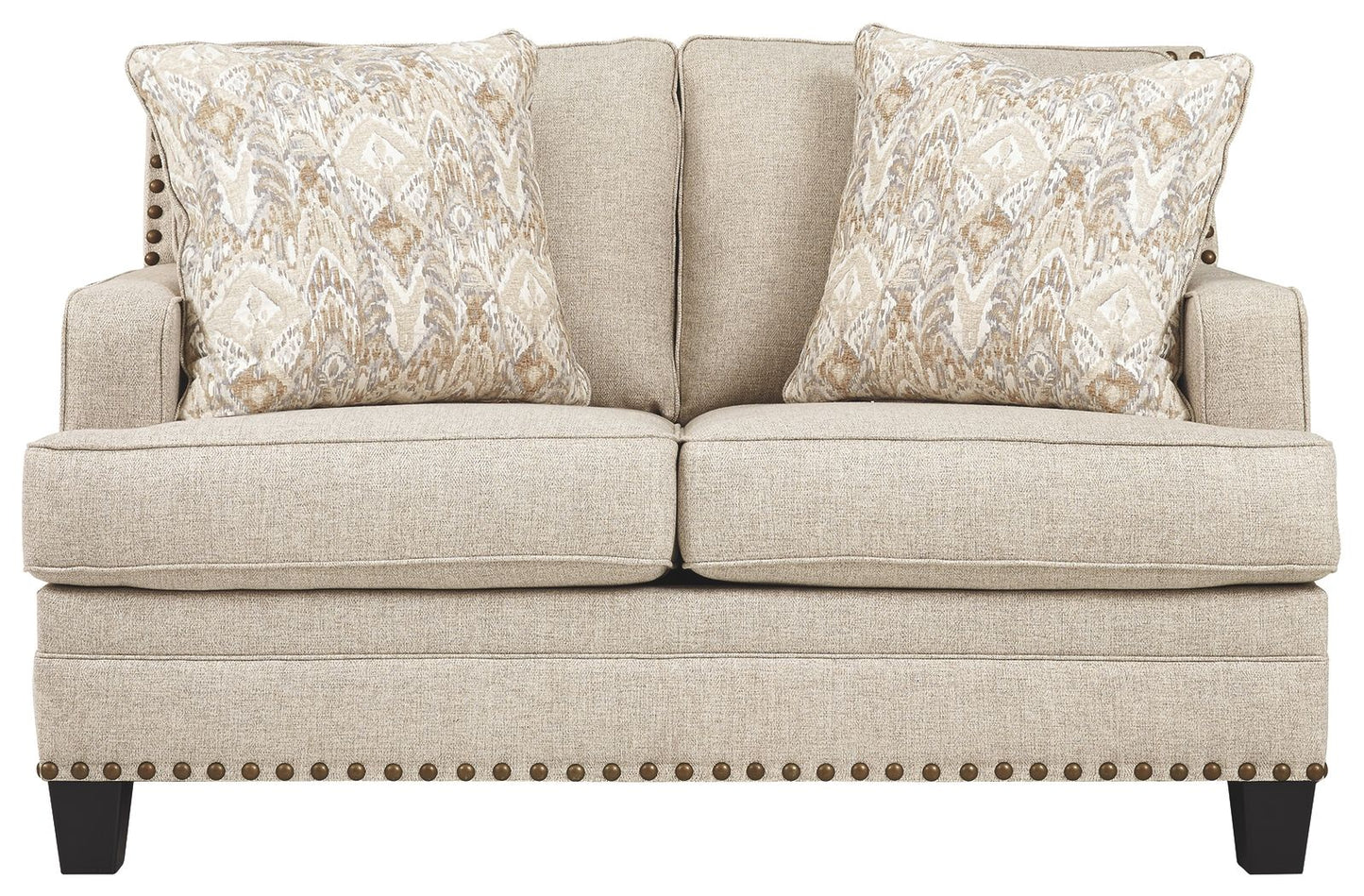 Claredon - Linen - Loveseat - Hornell Furniture Outlet