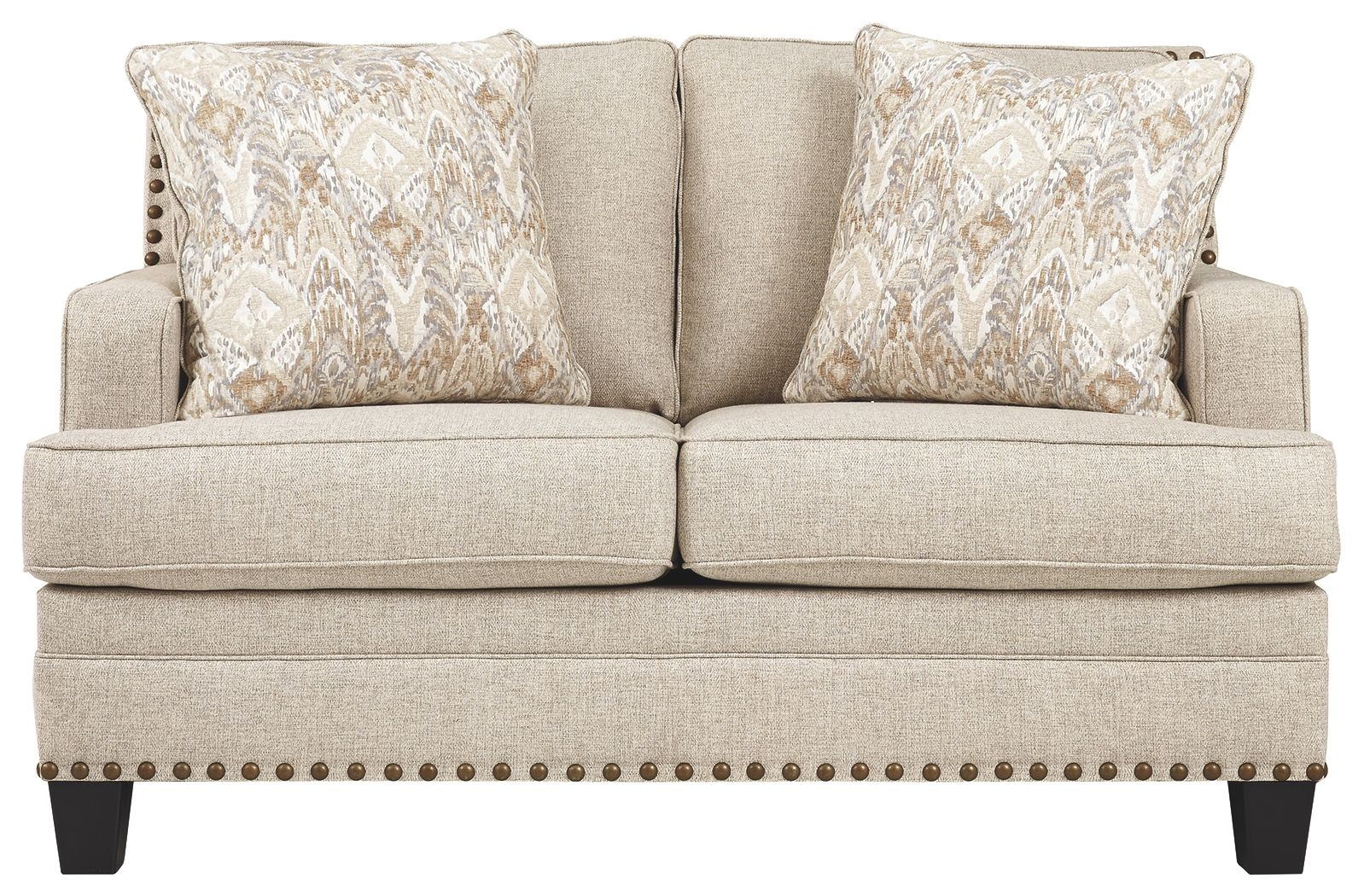 Claredon - Linen - Loveseat - Hornell Furniture Outlet
