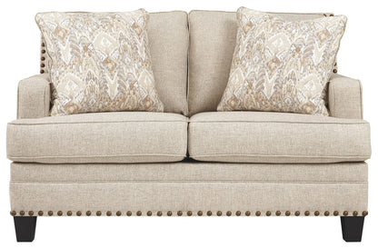Claredon - Linen - Loveseat - Hornell Furniture Outlet
