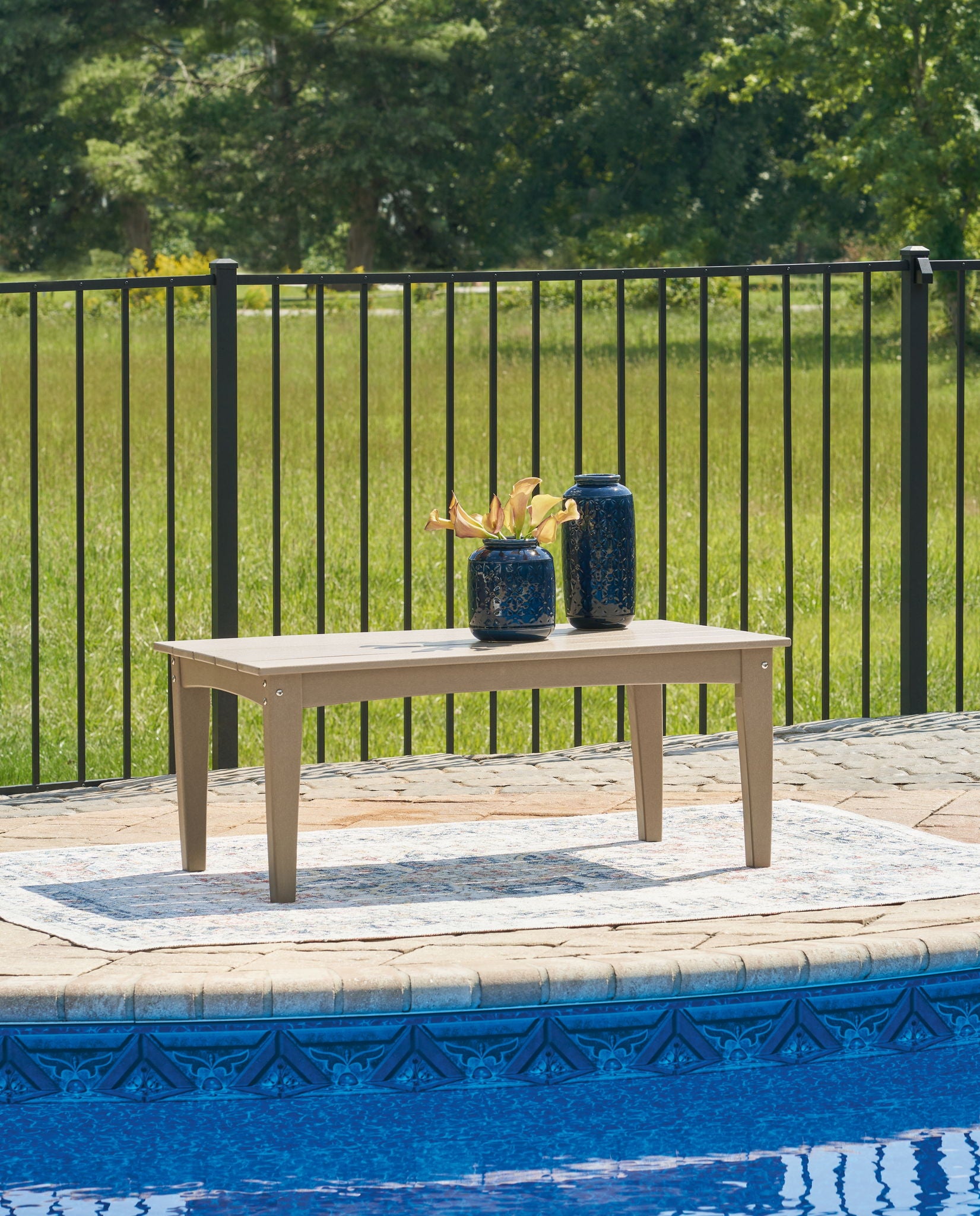 Hyland Wave - Rectangular Cocktail Table - Hornell Furniture Outlet