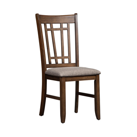 Santa Rosa - Lattice Back Side Chair - Light Brown - Hornell Furniture Outlet