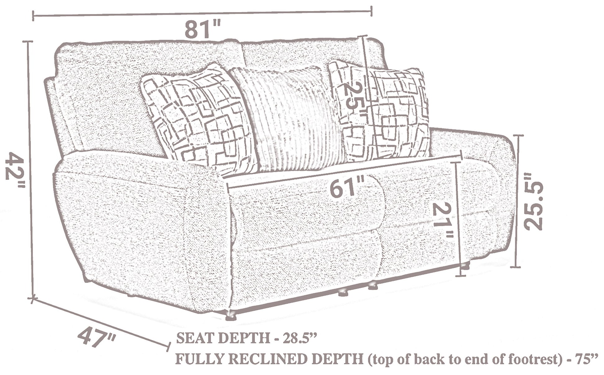 Maxwell - Power Deep Seat Reclining Loveseat - Hornell Furniture Outlet