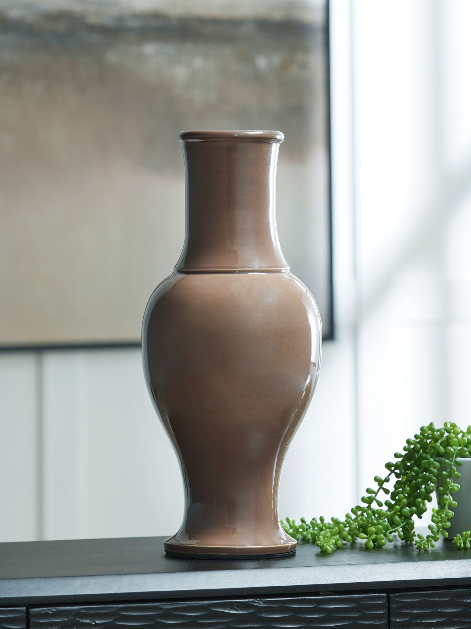 Tillmer - Vase - Brown - Hornell Furniture Outlet