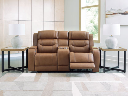 Knightington - Power Reclining Loveseat With Audio Seating - Hornell Furniture Outlet