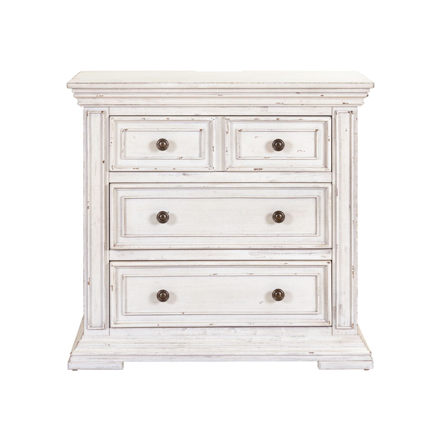 Big Valley - Bedside Chest With Charging Station - Hornell Furniture Outlet