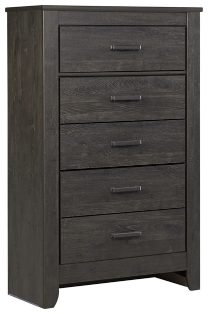Brinxton - Charcoal - Five Drawer Chest - Hornell Furniture Outlet