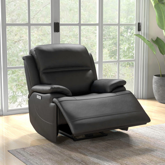 Bentley - Swivel Glider Recliner P2 - Graphite - Hornell Furniture Outlet