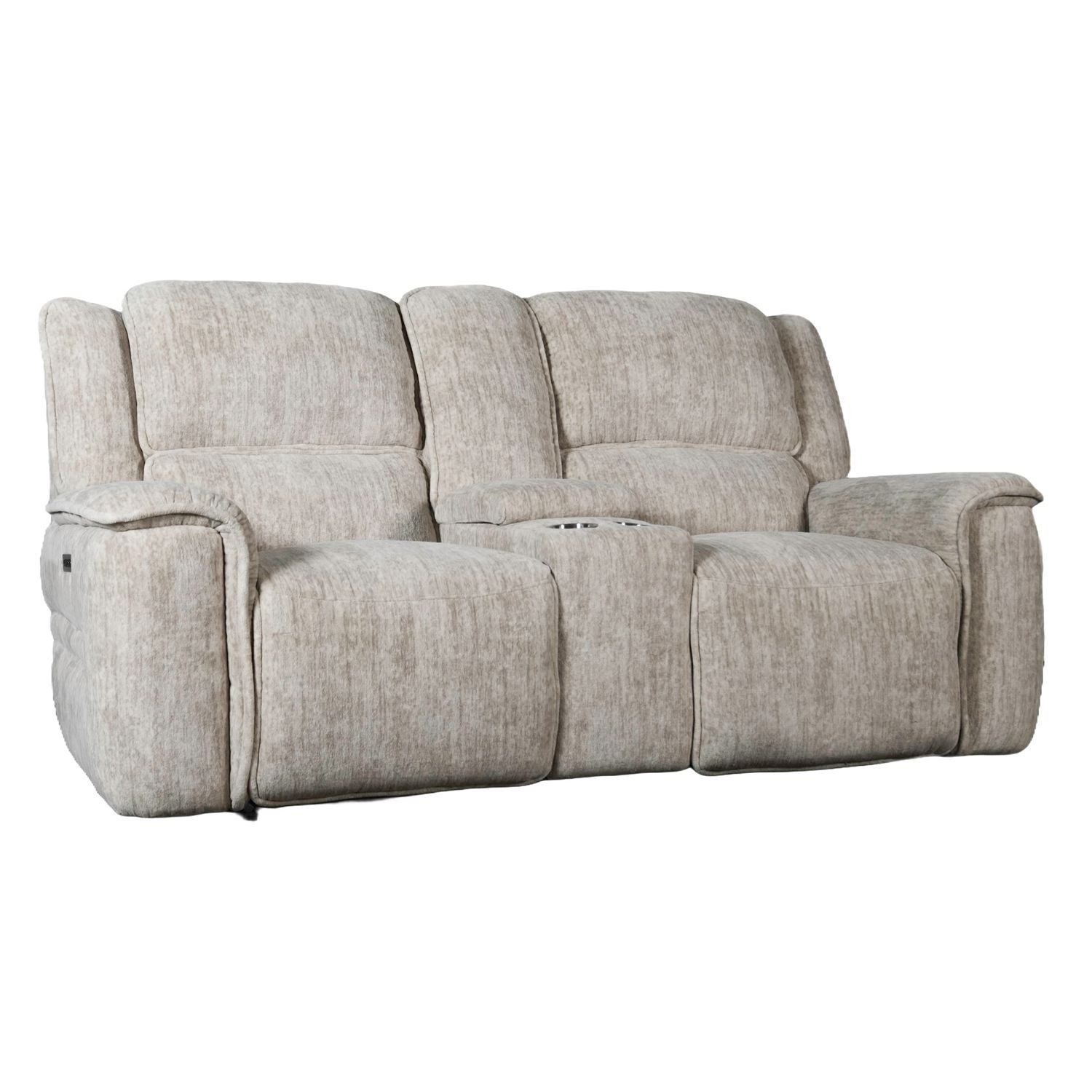 Clayton - Loveseat With Console P3 & ZG - Galactic Parchment - Hornell Furniture Outlet