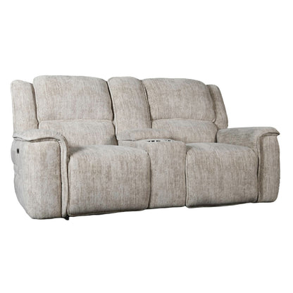 Clayton - Loveseat With Console P3 & ZG - Galactic Parchment - Hornell Furniture Outlet