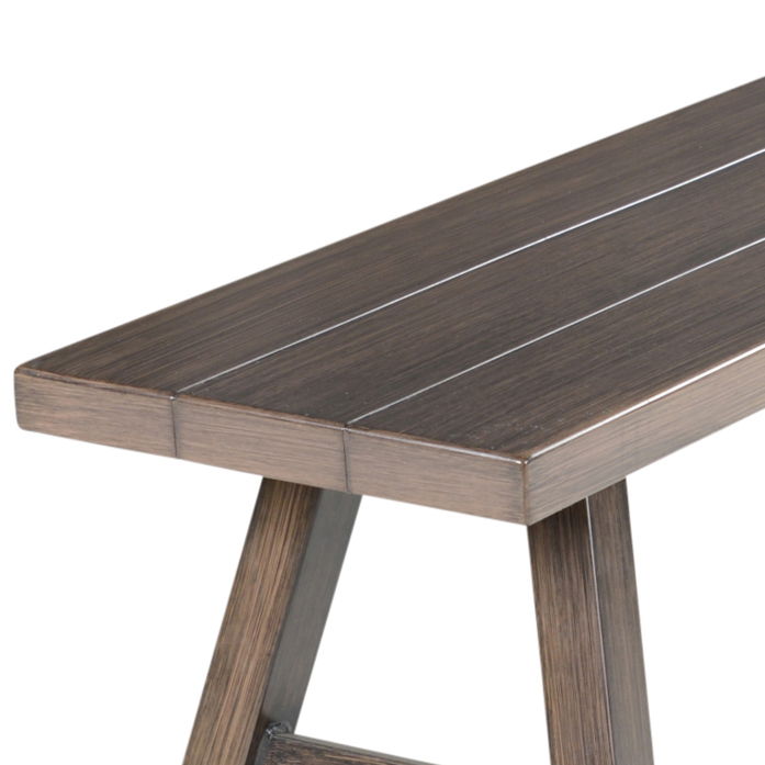 Marina - Patio Backless Bench - Brown - Hornell Furniture Outlet