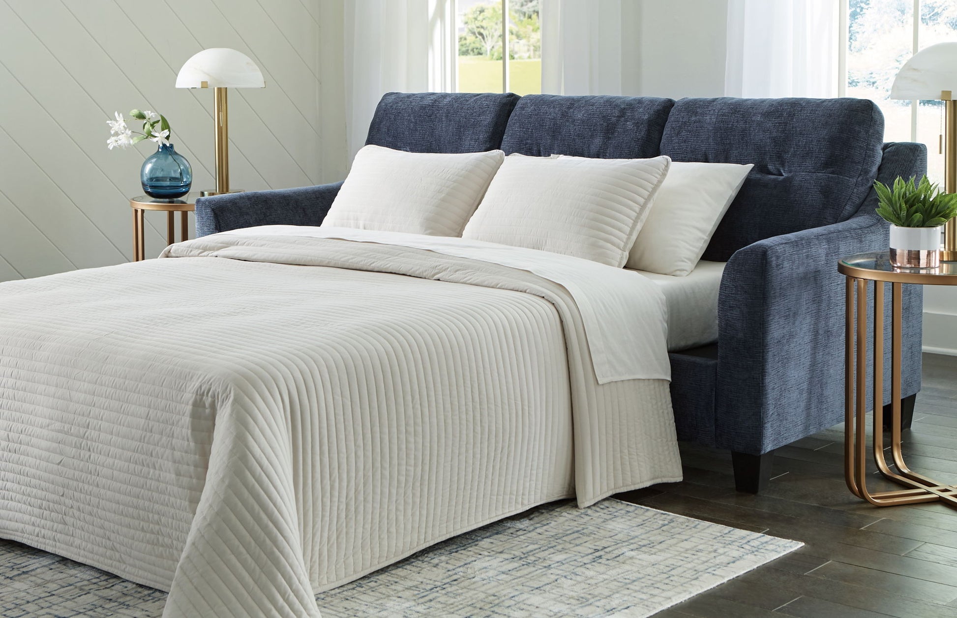 Amity Bay - Sofa Chaise Sleeper - Hornell Furniture Outlet