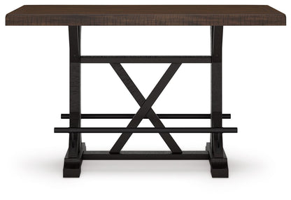 Valebeck - Rect Dining Room Counter Table With Wine Rack - Hornell Furniture Outlet