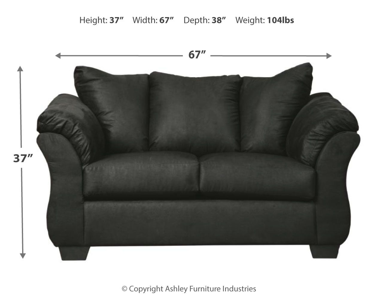Darcy - Stationary Loveseat - Hornell Furniture Outlet