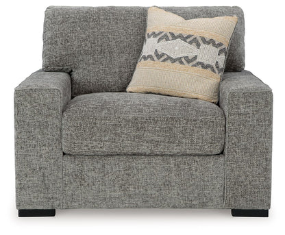 Dunmor - Graphite - Chair And A Half - Hornell Furniture Outlet