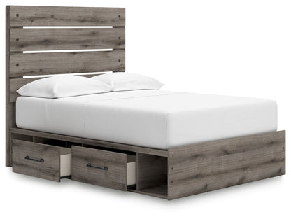 Graystorm - Panel Bed With Storage - Hornell Furniture Outlet