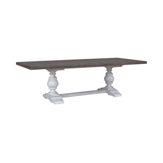 River Place - Trestle Table - White - Hornell Furniture Outlet