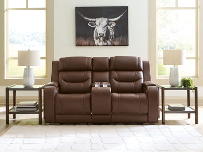 Knightington - Power Reclining Loveseat With Audio Seating - Hornell Furniture Outlet
