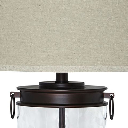 Tailynn - Clear / Bronze Finish - Glass Table Lamp - Hornell Furniture Outlet