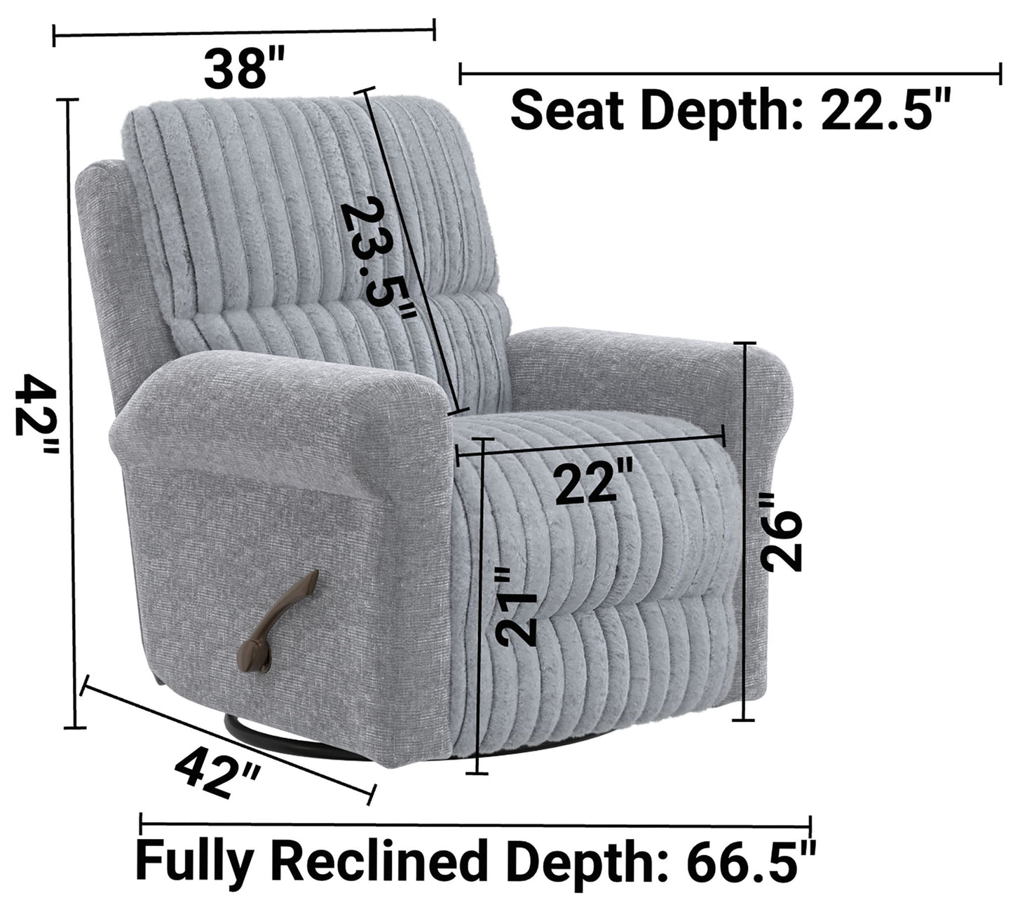 Foxy - Swivel Glider Recliner - Hornell Furniture Outlet