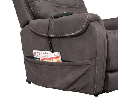 Brisbane - Power Lift Chair - Dark Gray - Hornell Furniture Outlet
