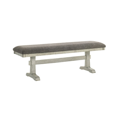 Hallendale - Upholstered Dining Bench (RTA) - White - Hornell Furniture Outlet