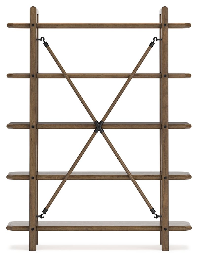 Roanhowe - Brown - Bookcase - Hornell Furniture Outlet