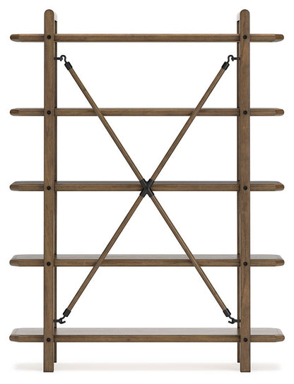 Roanhowe - Brown - Bookcase - Hornell Furniture Outlet
