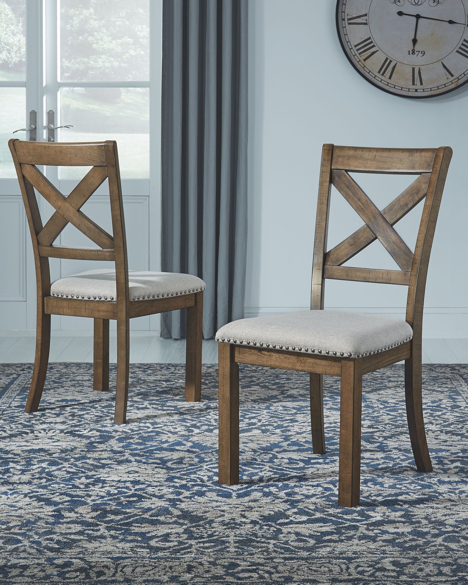 Moriville - Beige - Dining UPH Side Chair (Set of 2) - Hornell Furniture Outlet