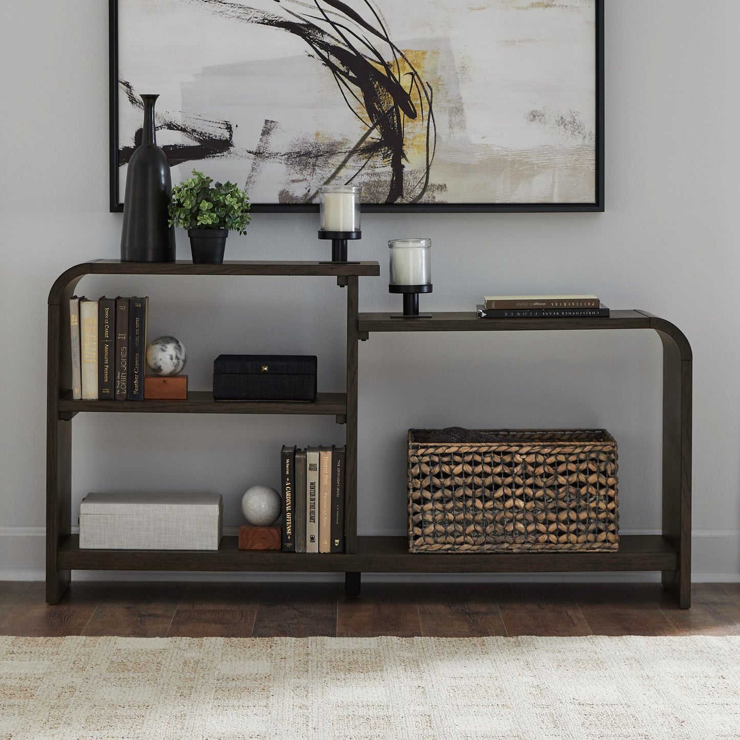Perspectives - Sofa Table - Brown - Hornell Furniture Outlet