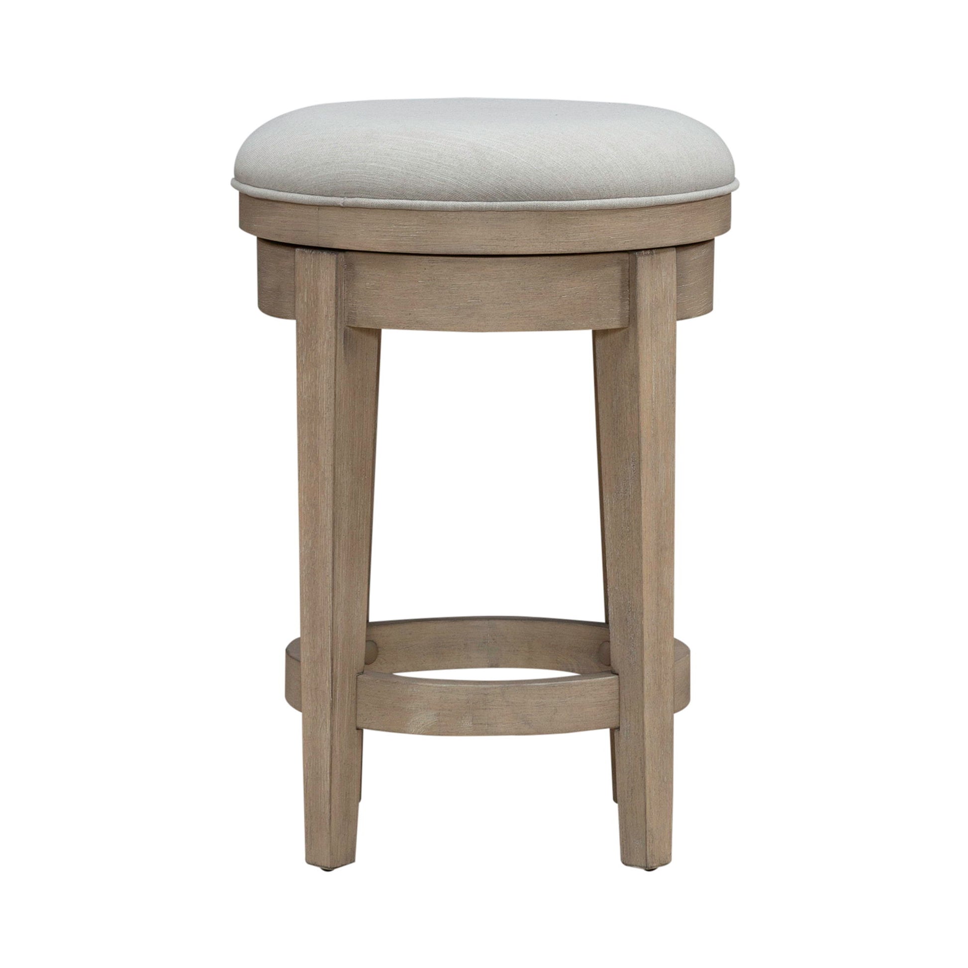 Brentwood - Upholstered Swivel Console Stool - Sandstone - Hornell Furniture Outlet