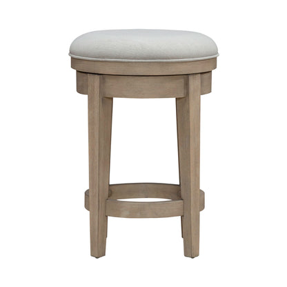 Brentwood - Upholstered Swivel Console Stool - Sandstone - Hornell Furniture Outlet