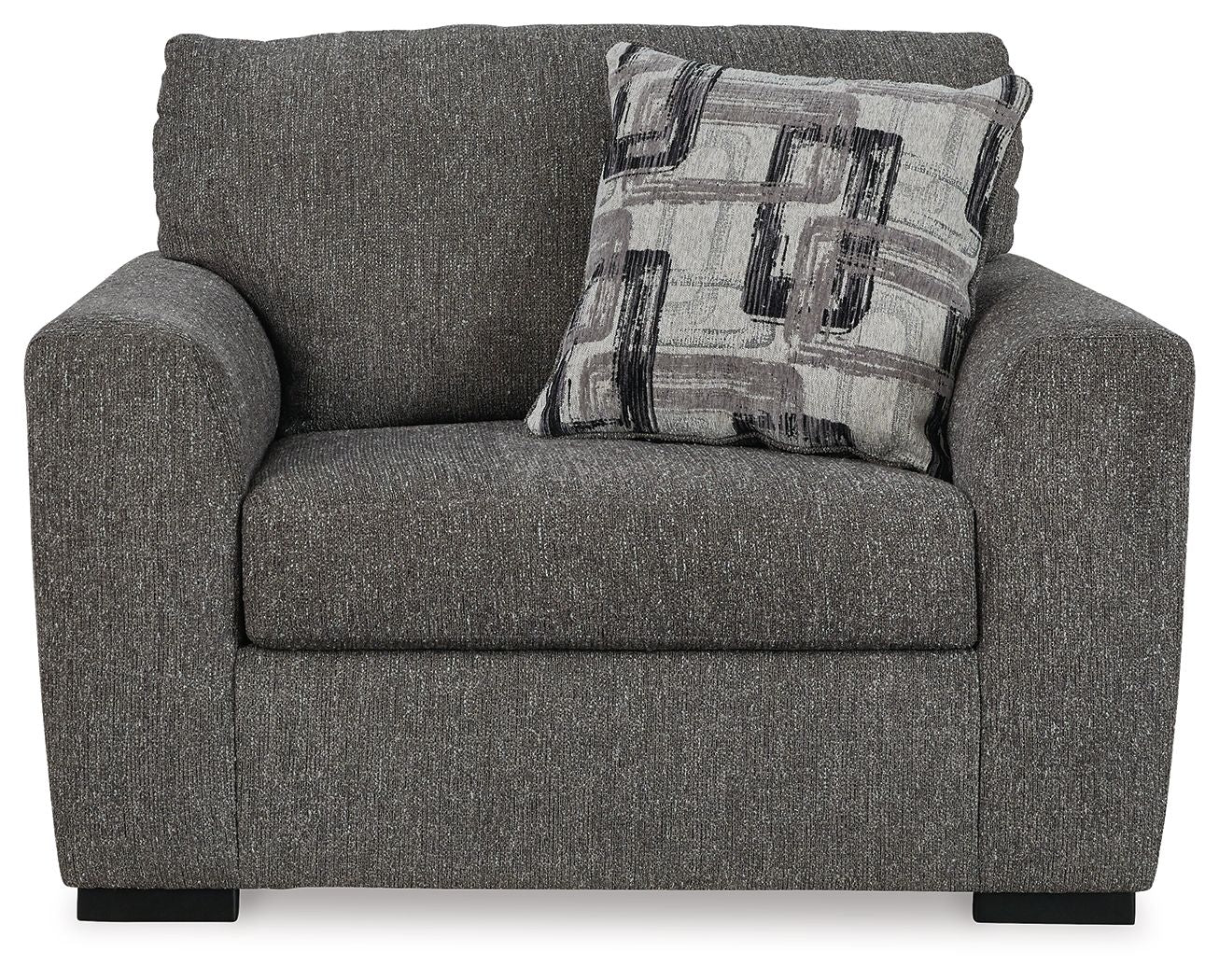 Gardiner - Pewter - Chair And A Half - Hornell Furniture Outlet