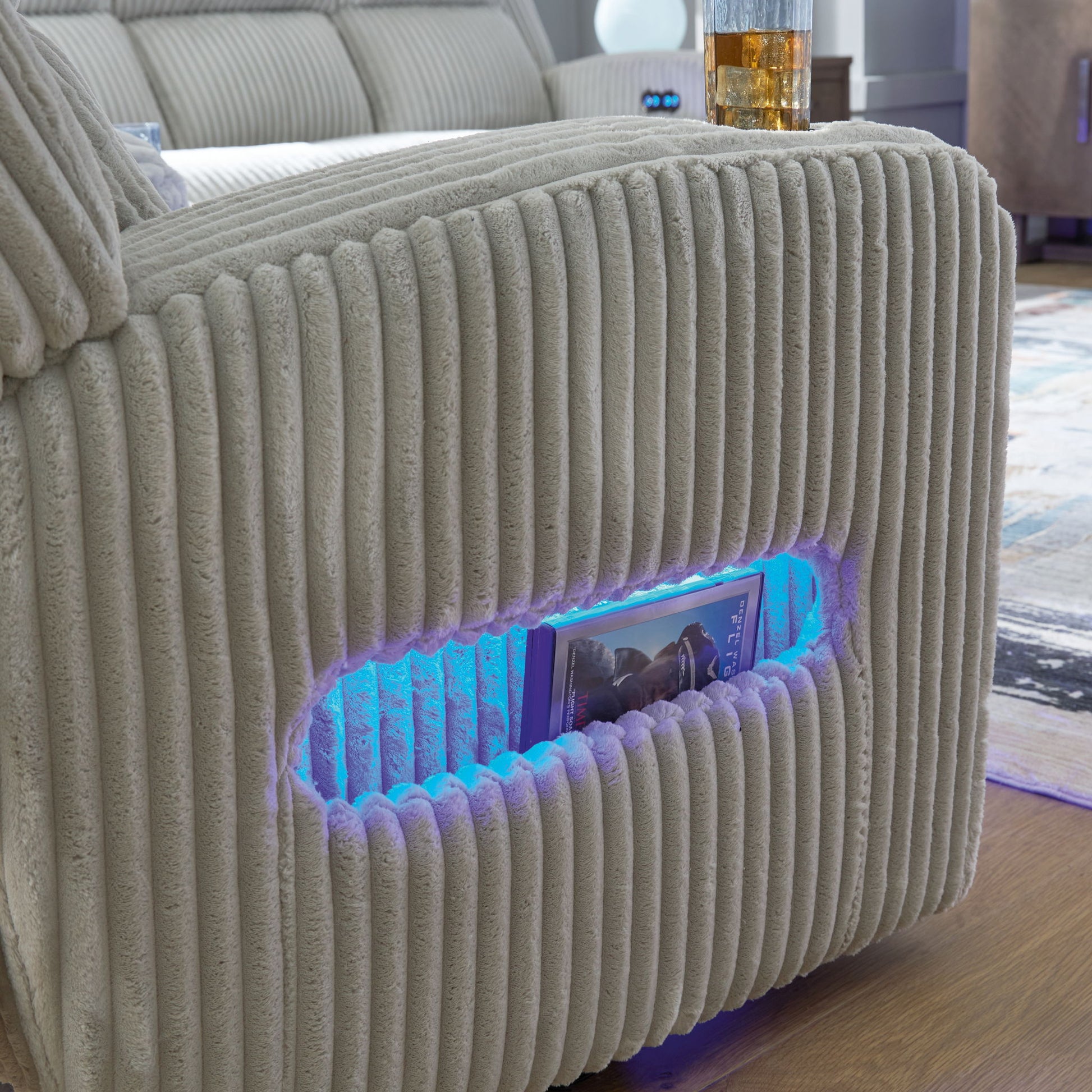 Forest Lake - Power Reclining Sofa With Adj Headrest - Hornell Furniture Outlet
