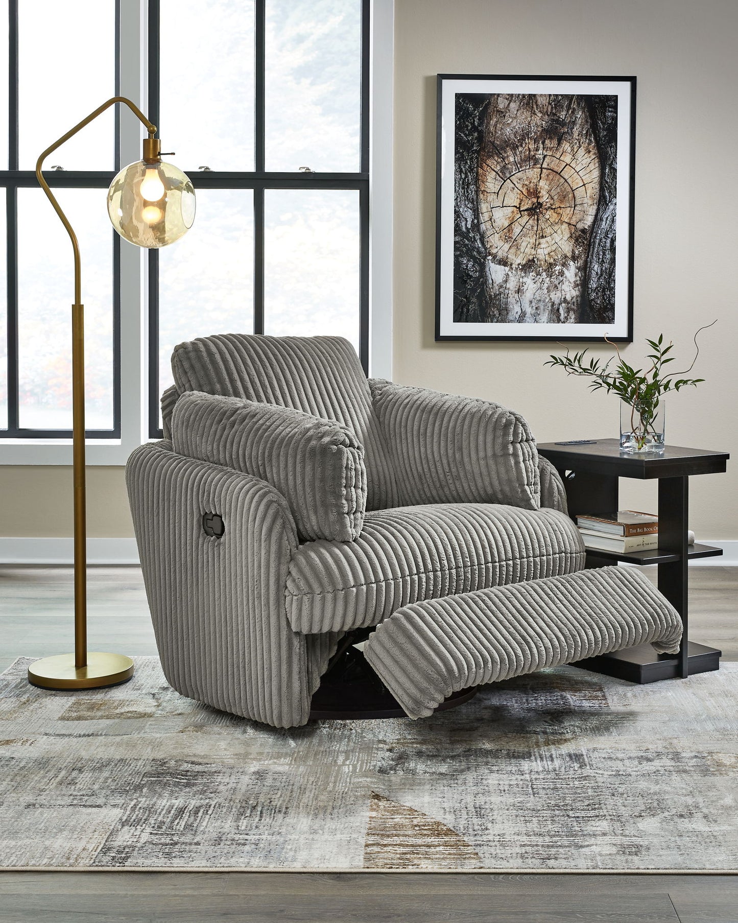 Tie - breaker - Swivel Glider Recliner - Hornell Furniture Outlet