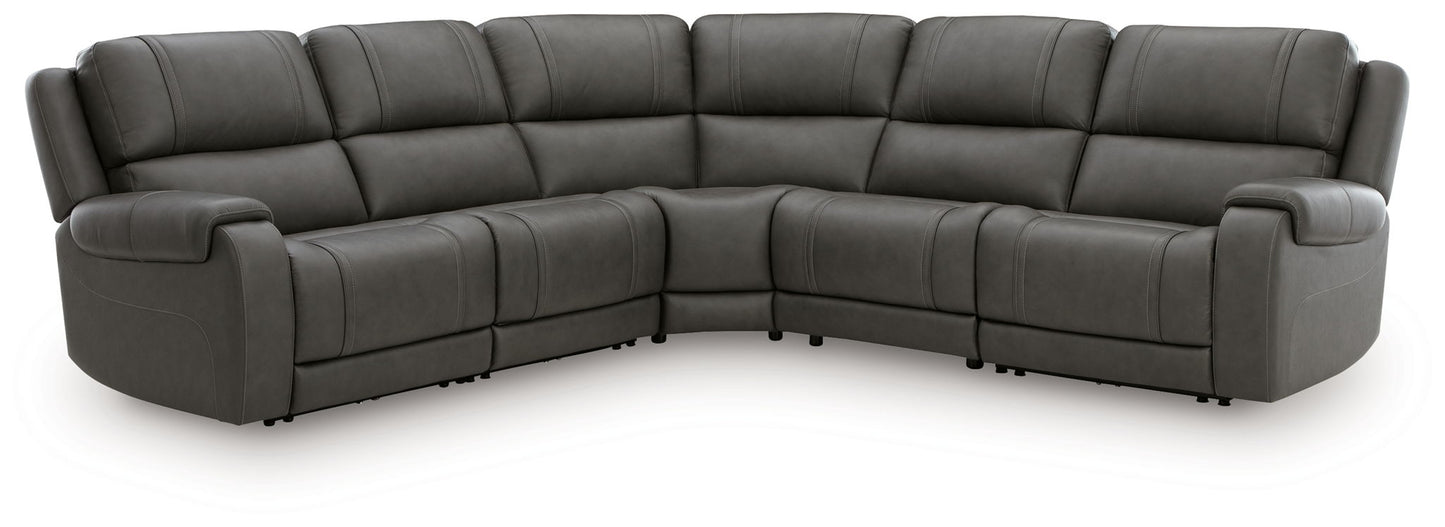 5Z - Pittson - Power Reclining Sectional - Hornell Furniture Outlet