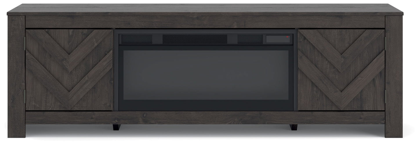 Cayboni - LG TV Stand With Fireplace Option - Hornell Furniture Outlet