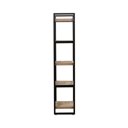 Sun Valley - Tall Pier Unit With Faux Metal - Light Brown - Hornell Furniture Outlet