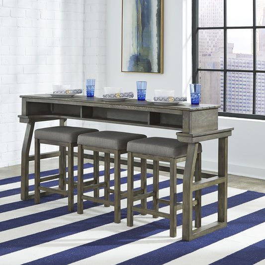 Hayden Way - 4 Piece Dining Room Set - Washed Gray - Hornell Furniture Outlet